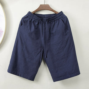 Summer Cotton Linen Loose Shorts