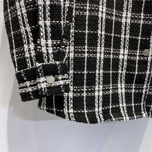 Load image into Gallery viewer, Plaid Weave Shirt Jacket
