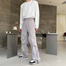 Load image into Gallery viewer, Irregular Wrinkled Cargo Trousers
