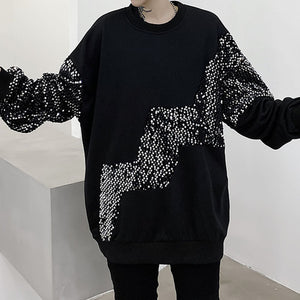 Sequin Stitching Pullover Sweater