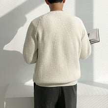 Load image into Gallery viewer, Solid Round Neck Loose Knit Sweater
