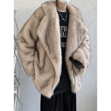 Load image into Gallery viewer, Gradient Thickened Mid Length Plush Coat
