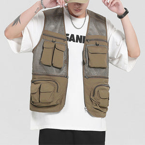 Multi-Pocket Mesh Vest