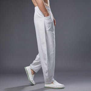 Simple Cotton Linen Harem Pants