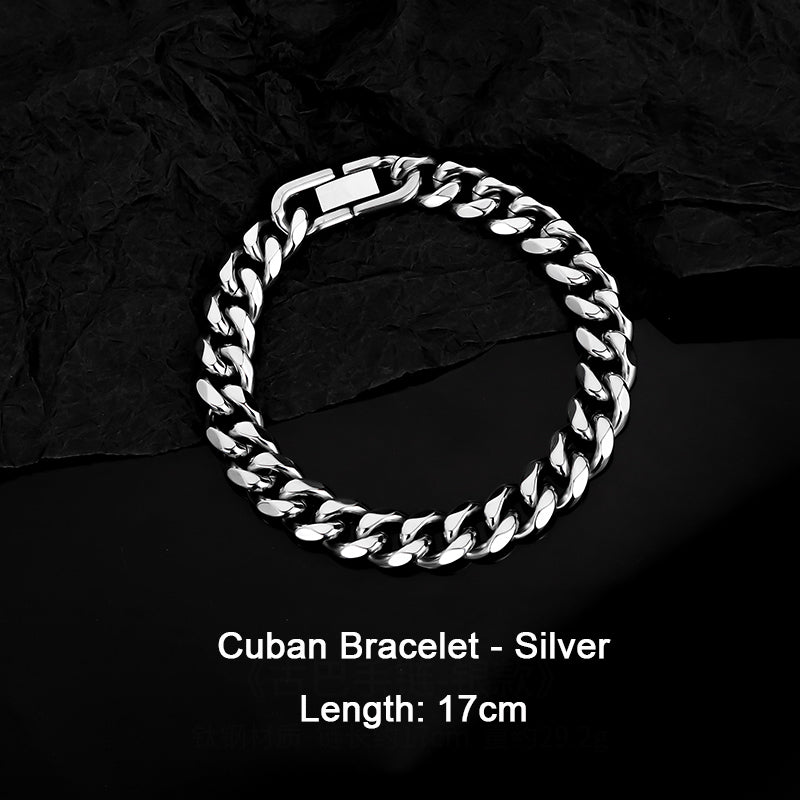 Titanium Steel Cuban Bracelet