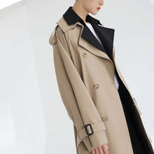 Load image into Gallery viewer, Fake Two-piece Mid-length Trench Coat
