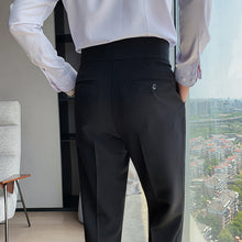 Load image into Gallery viewer, High Waisted Slim-fit Trousers
