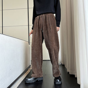 Corduroy Elastic Waist Trousers