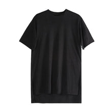 Load image into Gallery viewer, Mid Length Round Neck Short Sleeve T-Shirt
