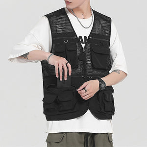 Multi-Pocket Mesh Vest