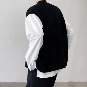 Contrast Crew Neck Top