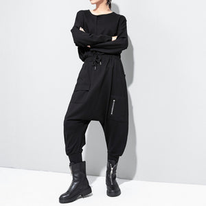 Women's Dark Harem Pants