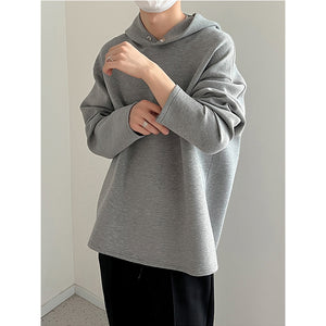 Solid Color Casual Hoodie