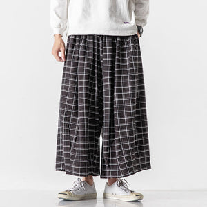 Plaid Casual Harem Pants