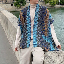 Load image into Gallery viewer, Thick Thread Braided Sleeveless Shawl Vest
