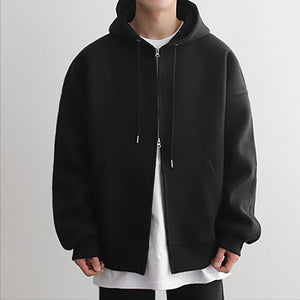 Cotton Loose Athleisure Hooded Jacket