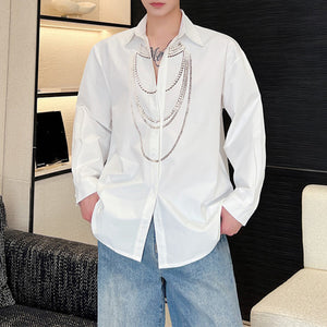 Necklace Print Casual Shirt