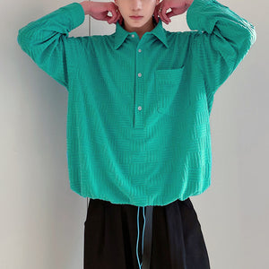 Bright Half-Placket Pullover Shirt