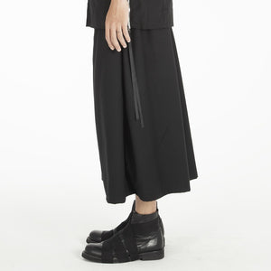 Loose Wide Leg Cropped Culottes