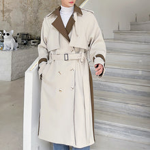 Load image into Gallery viewer, Contrast Loose Over Knee Trench Coat
