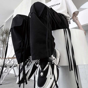 Hip Hop Street Streamers Casual Cargo Pants