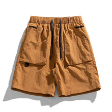 Load image into Gallery viewer, Casual Solid Color Pocket Cargo Shorts
