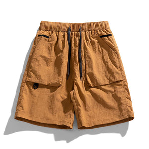 Casual Solid Color Pocket Cargo Shorts