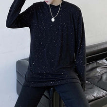 Load image into Gallery viewer, Dark Glitter Sequin Long Sleeve T-Shirt
