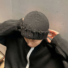 Load image into Gallery viewer, Raw Edge Knitted Hat
