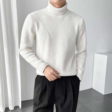 Load image into Gallery viewer, Turnable Turtleneck Slim Fit Knit Sweater
