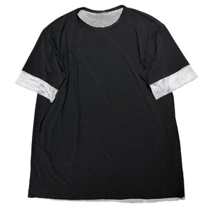 Paneled Mesh Short Sleeve T-Shirt