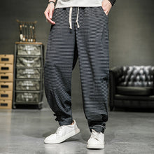 Load image into Gallery viewer, Cotton Linen Plaid Loose Casual Pants
