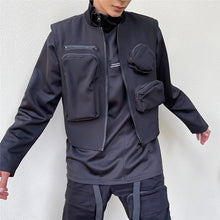 Load image into Gallery viewer, Zipper Three-dimensional Multi-patch Pocket Vest
