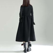 Load image into Gallery viewer, Woolen Bowknot Suspender Dress
