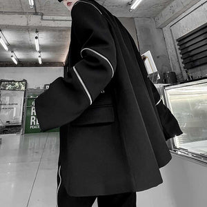 Dark Open Zip Blazer