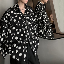 Load image into Gallery viewer, Printed Polka Dot Loose Long Sleeve Shirt
