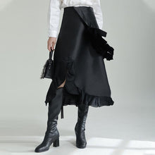 Load image into Gallery viewer, Detachable Straps Irregular Panel Ruffle Skirt
