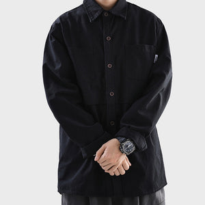 Loose Long Sleeve Cargo Shirt