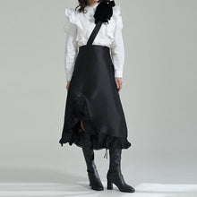 Load image into Gallery viewer, Detachable Straps Irregular Panel Ruffle Skirt
