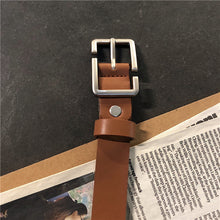 Load image into Gallery viewer, PU Leather Pin Buckle Thin Belt
