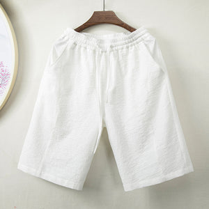 Summer Cotton Linen Loose Shorts