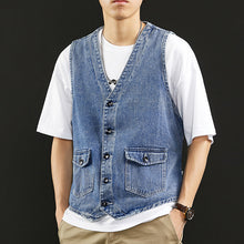 Load image into Gallery viewer, Summer Denim Casual Vest
