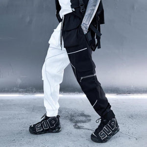 Techwear Contrast Cargo Pants