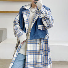 Load image into Gallery viewer, Woolen Waistcoat Plaid Coat
