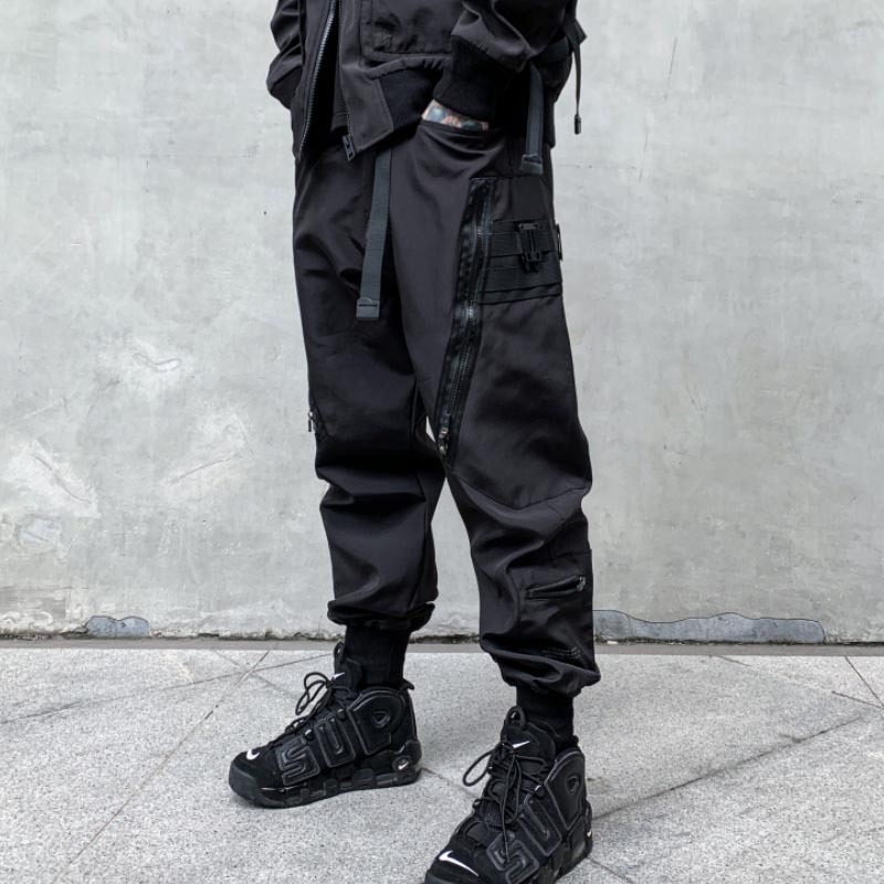 Functional Side Zipper Casual Cargo Pants