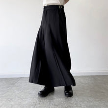 Load image into Gallery viewer, Black Pleated Wide Leg Culottes
