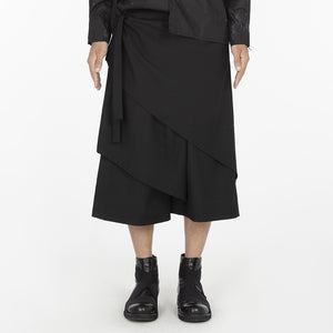 Solid Color Casual Loose Hakama