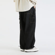 Load image into Gallery viewer, Japanese Loose Wide Leg Cargo Jeans
