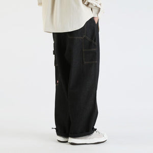 Japanese Loose Wide Leg Cargo Jeans