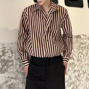 Pinstripe Lapel Shirt